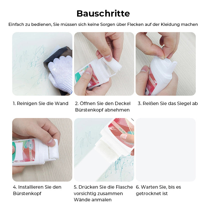 Wandreparatur-Rollbürste  mit Wandreparaturpaste