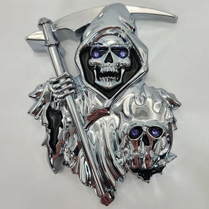 Grim Reaper 3D-Autoaufkleber-Emblem zum Abziehen und Aufkleben