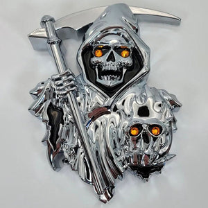 Grim Reaper 3D-Autoaufkleber-Emblem zum Abziehen und Aufkleben