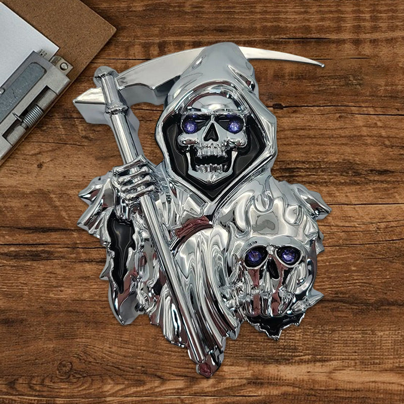 Grim Reaper 3D-Autoaufkleber-Emblem zum Abziehen und Aufkleben