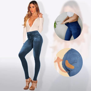 Hoher Taille Stretch Jeans