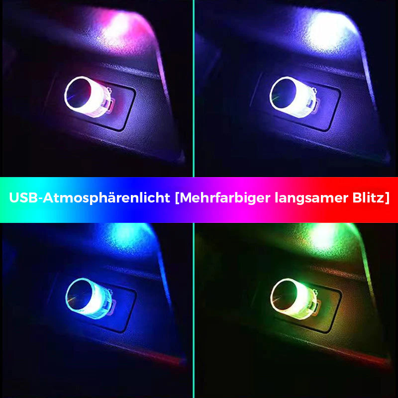 Bunte blinkende Atmosphärenlichter