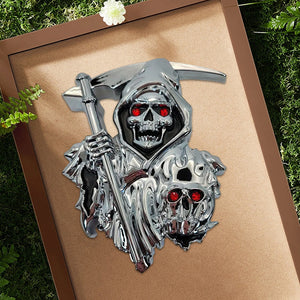 Grim Reaper 3D-Autoaufkleber-Emblem zum Abziehen und Aufkleben