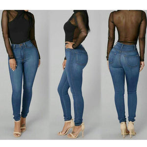 Hoher Taille Stretch Jeans