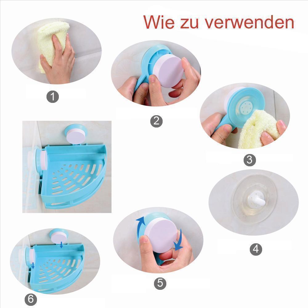 Badezimmer Storage Rack mit Saugnapf