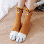 Korallenvlies Katzenpfoten Socken