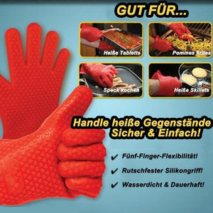 Bequee Hitzebeständige Silikonhandschuhe