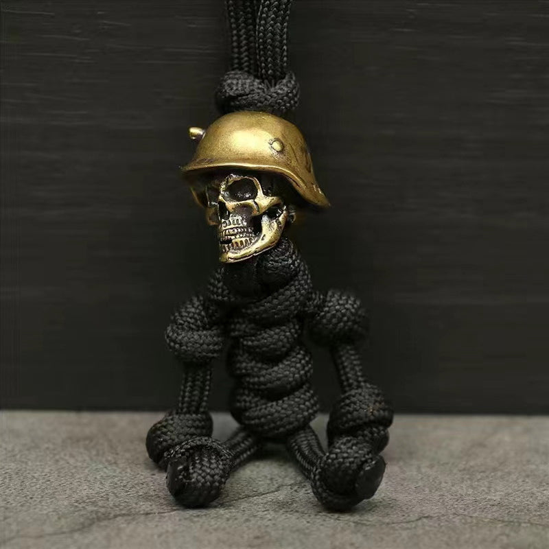 Skelett Soldat Paracord Schlüsselanhänger