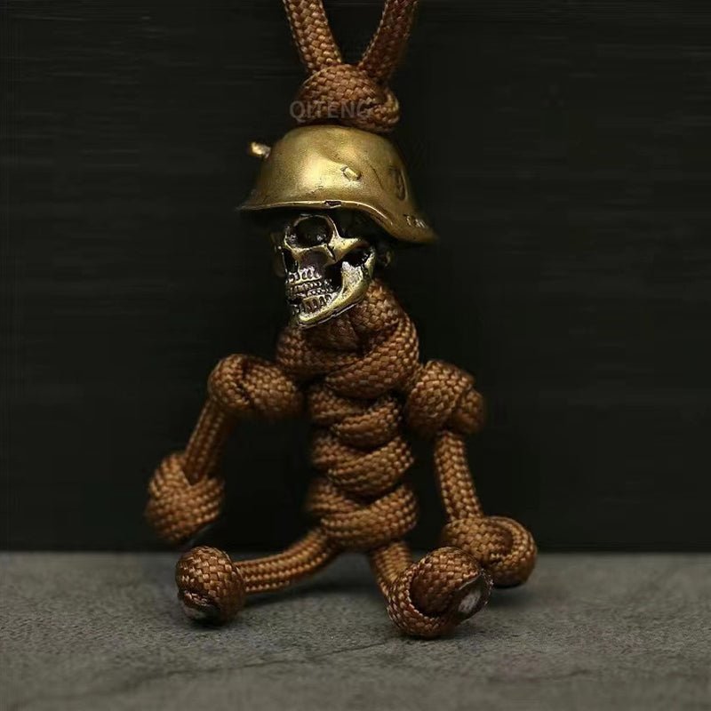 Skelett Soldat Paracord Schlüsselanhänger