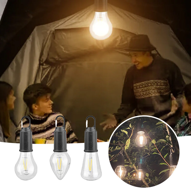 2023 Retro Neues Outdoor Camping Typ-C-Lade-Glühbirnenlicht