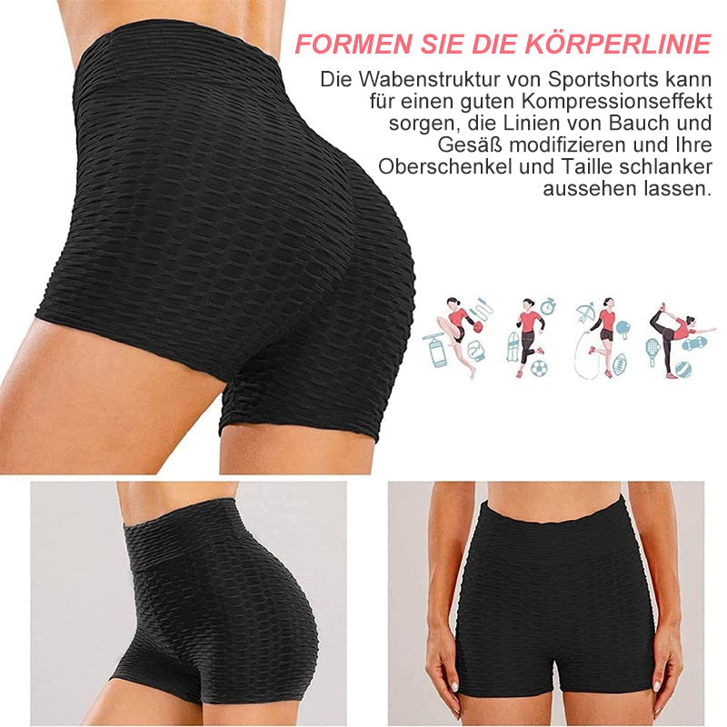 Hoher Taille Yoga-Shorts