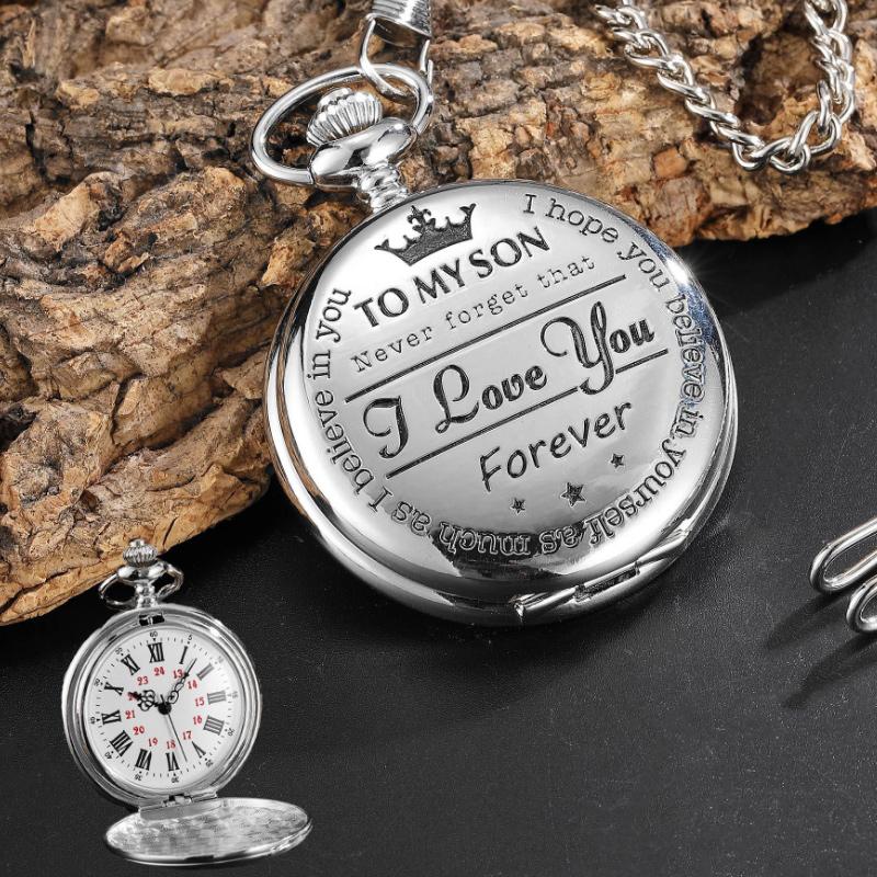 "To My Son" Quarz-Taschenuhr