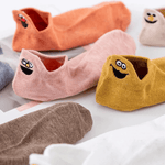 Lustige bestickte Karikatur-Smiley-Socken (10 Paar)