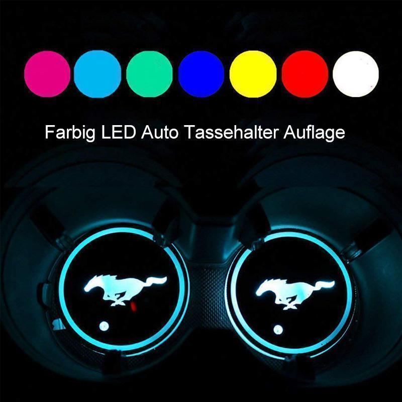 Farbig LED Auto Tassehalter Auflage