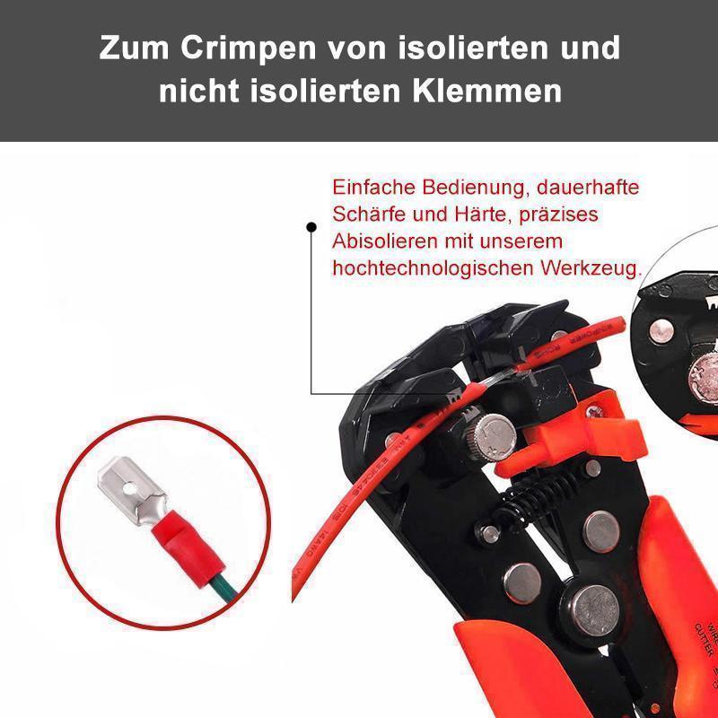 Automatische Abisolierzange mit Stellschraube