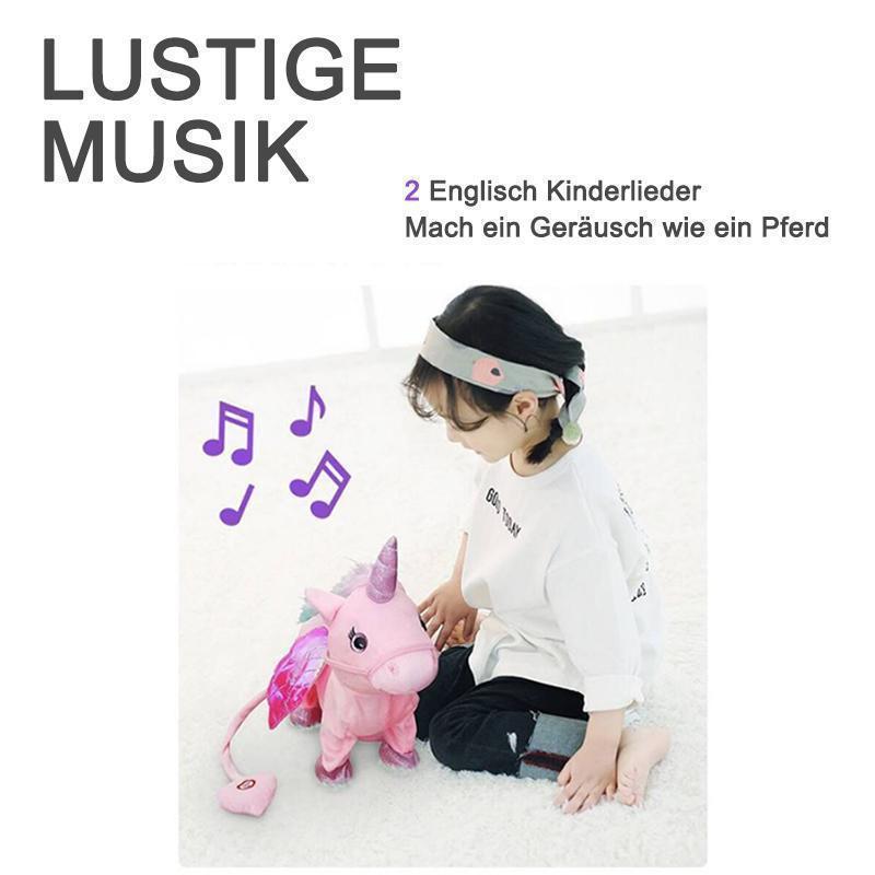 Plüschtier Musik Einhorn Spielzeug für Kinder