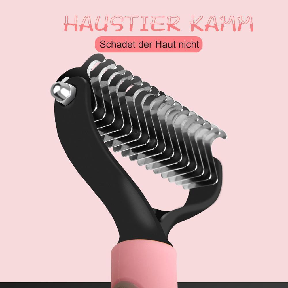 Hundesalon Doppelseitiger Kamm - entfernt lose Knoten und Tangled Hair