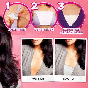 Nahtloses Bandeau Blocktuch mit Spaltsicherer Snap-On