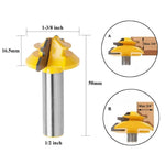 Domom 1/2 Zoll Schaft 45-Grad-Lock-Gehrungsfräser