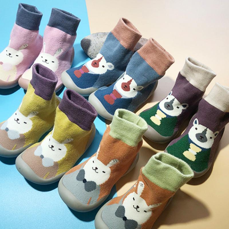 Cartoon-Print Baby Kleinkind Schuhe Socken