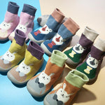 Cartoon-Print Baby Kleinkind Schuhe Socken