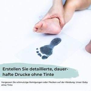 Schmutzfreies Baby-Abdruckset für Hände und Füße