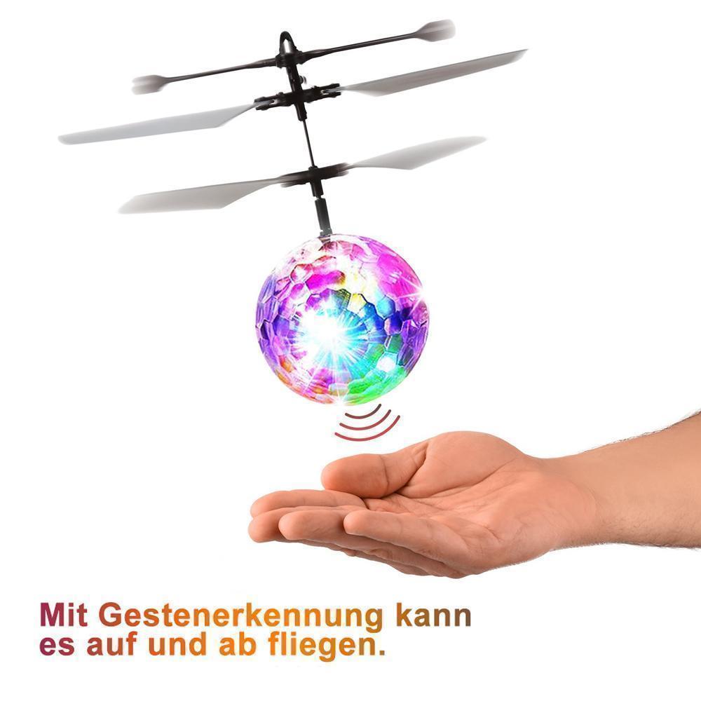 Fliegender Ball mit LED-Beleuchtung