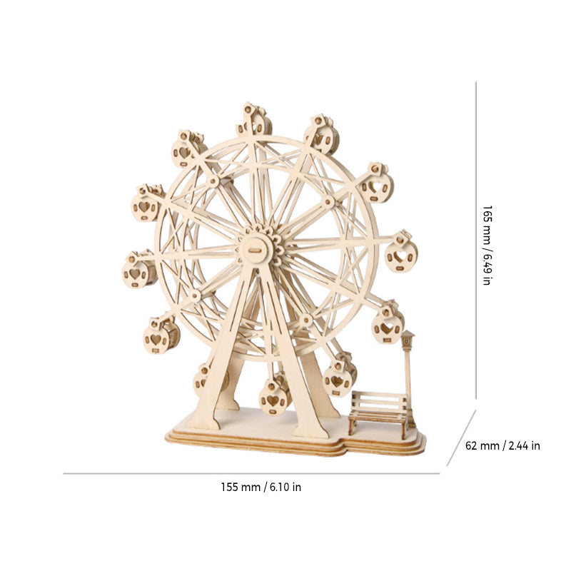 Kreatives dreidimensionales zusammengebautes Holzmodell