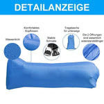 Aufblasbares Sofa Tragbares Luft Sitzsack für Garten Reise Strand