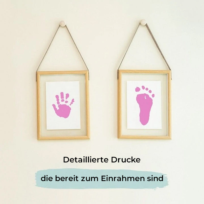 Schmutzfreies Baby-Abdruckset für Hände und Füße