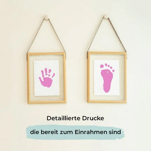 Schmutzfreies Baby-Abdruckset für Hände und Füße