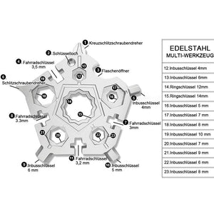 🎅Vorzeitiger Weihnachtsverkauf🎅 23-in-1 fünfeckiges Taschenwerkzeug