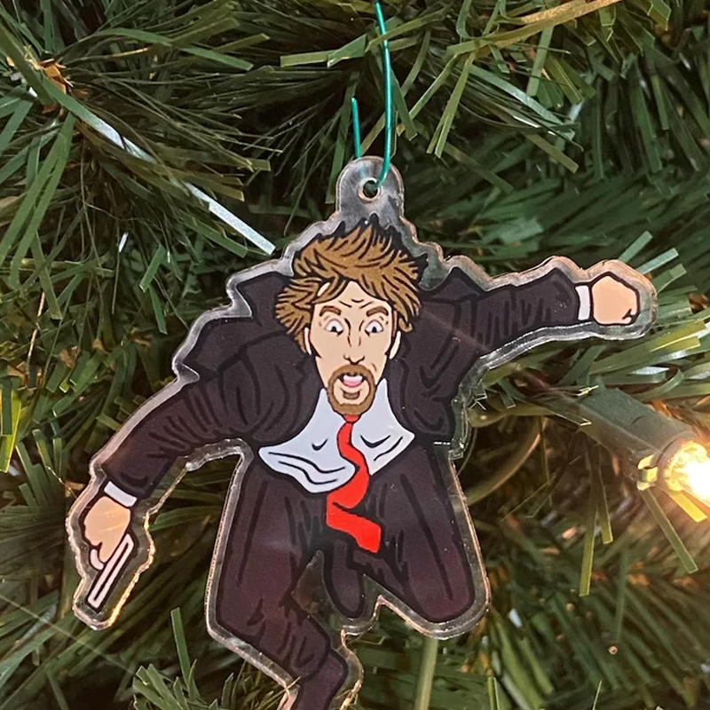 Die Hard Adventskalender - Hans Gruber Sturz vom Nakatomi Plaza