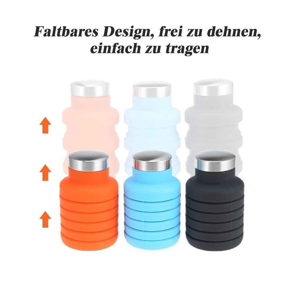 Faltbare einziehbare Wasserflasche, für Outdoor, Reisen, Camping und Wandern