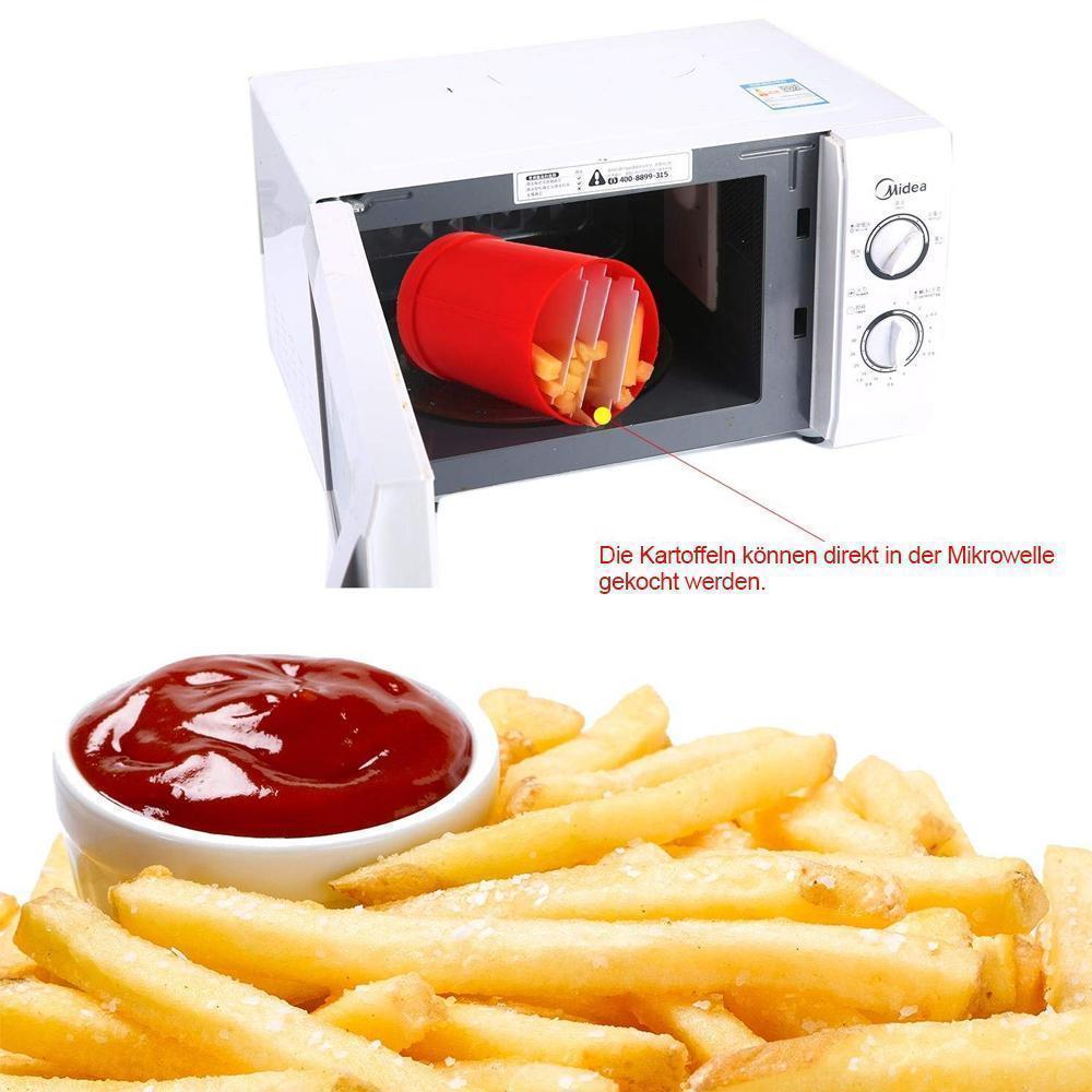 Kartoffelschneider Pommes Frites Maschine, rot