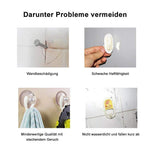 Wasserdichtere Transparente Klebehaken (6 Stück/8 Stück )