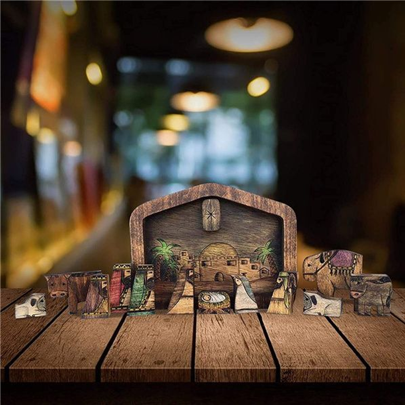 Holz Jesus-Puzzle Set