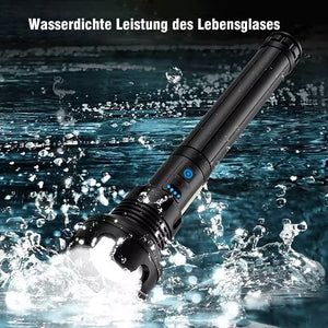 Wiederaufladbare taktische LED-Laser-Taschenlampe