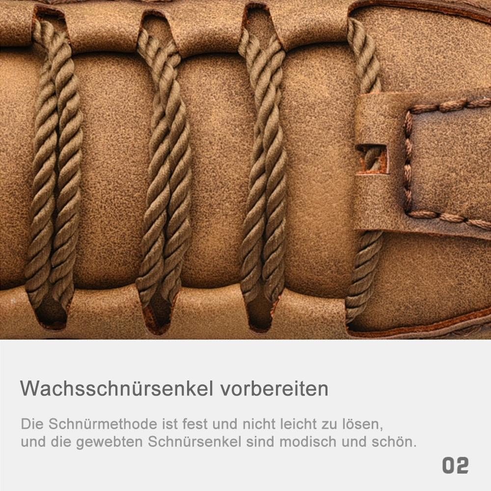 Herren-Handsteppung Anti-Kollisions weiche Freizeitlederschuhe