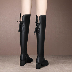 Elastische Weiche Warme Bequeme Stiefel