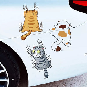 Niedliche Katze Cartoon Auto Aufkleber