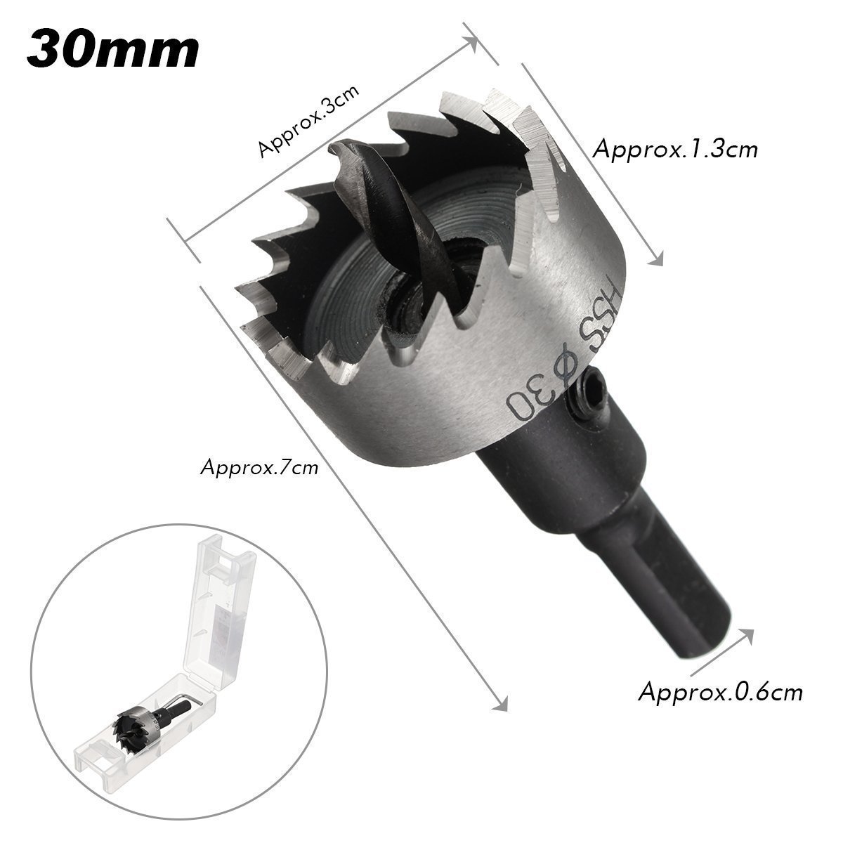 Carbide Spitze HSS Bohrer Lochsäge Set, 16-30mm, 5PCS