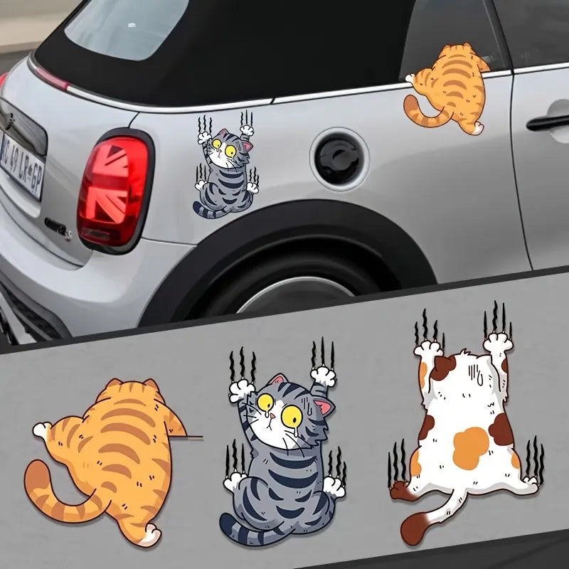 Niedliche Katze Cartoon Auto Aufkleber