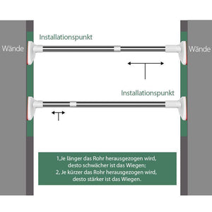 Teleskop Kleidung Rod aus Edelstahl