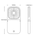 Faltbarer kleiner Schreibtischventilator