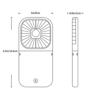 Faltbarer kleiner Schreibtischventilator