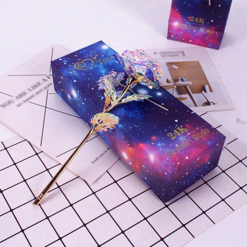 Bunte Galaxy Rose mit Love