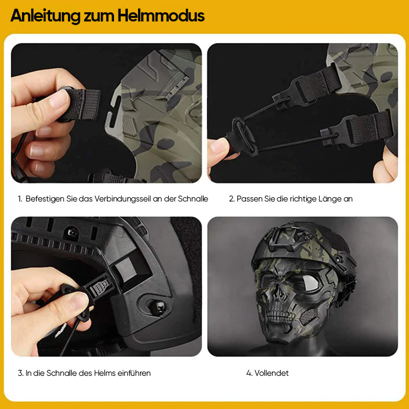 Totenkopf Horror Helmmaske