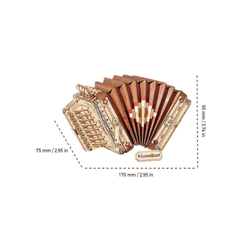 Kreatives dreidimensionales zusammengebautes Holzmodell