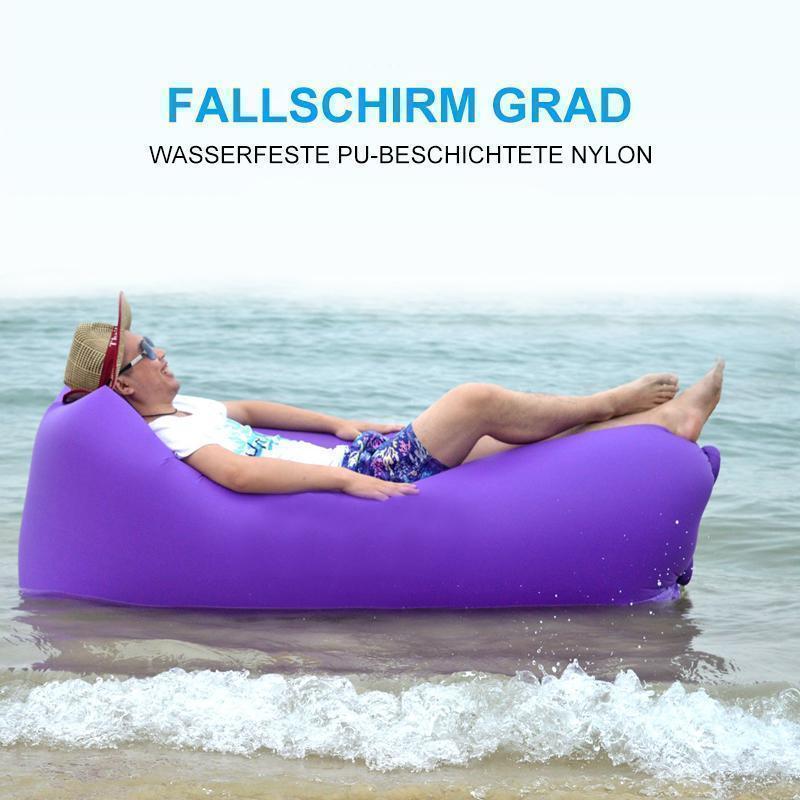 Aufblasbares Sofa Tragbares Luft Sitzsack für Garten Reise Strand